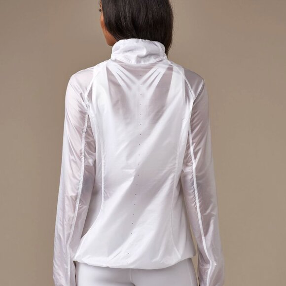 Lululemon Run With It Jacket Half Zip in White size 10 - Picture 12 of 16